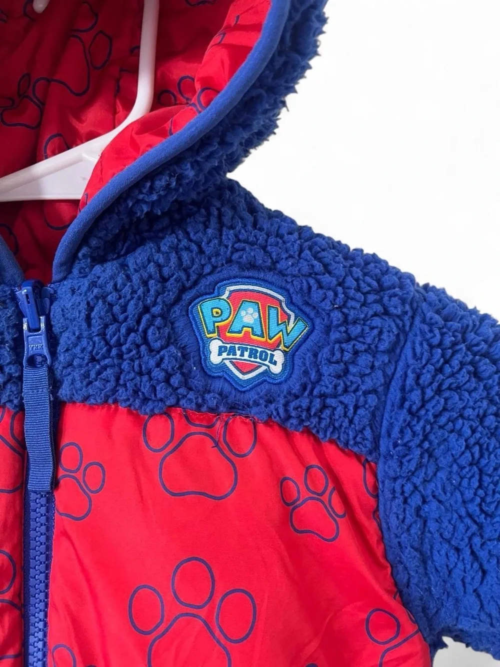 Toddler Boy 2T Paw Patrol Quilted Puffer Winter Jacket Toddler Coat Hood Zip Up